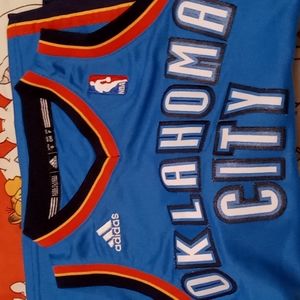 KEVIN DURANT OKLAHOMA CITY THUNDER JERSEY NBA BASKETBALL SWINGMAN ADIDAS  SIZE S